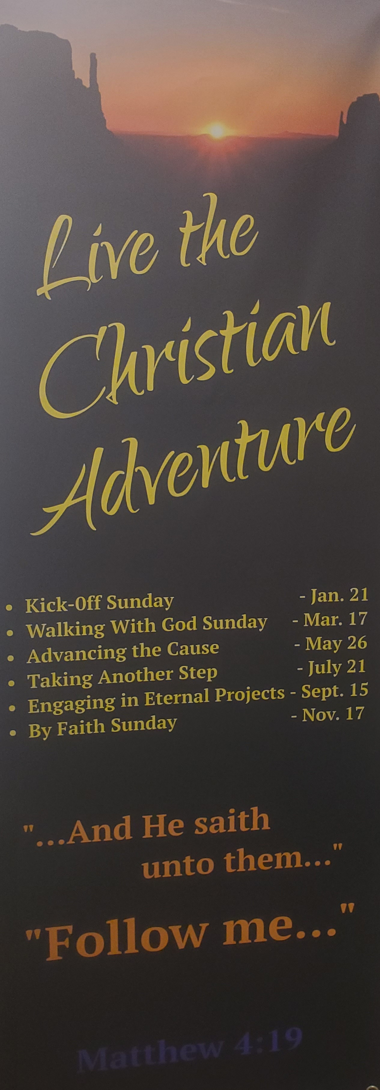 Live the Christian Adventure in 2024